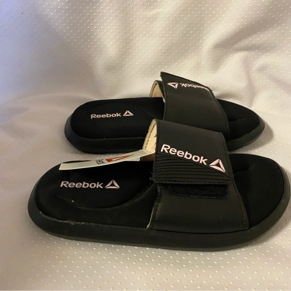 Reebok Shoes Sandals Girls Size 13 Black New With‎ Tags Lightweight Memor…